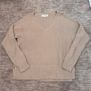 Lucky Brand V Neck Brown Sweater